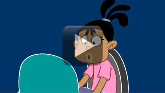 Fotograma de la animación sobre el grooming como forma de violencia sexual digital