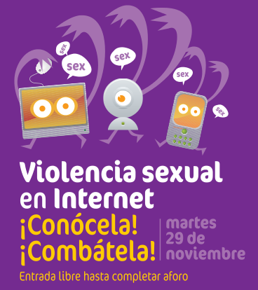 Fragmento del cartel de la jornada sobre Violencia Sexual en Internet (Getafe, 29/11/2011)